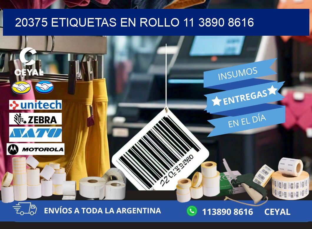 20375 ETIQUETAS EN ROLLO 11 3890 8616