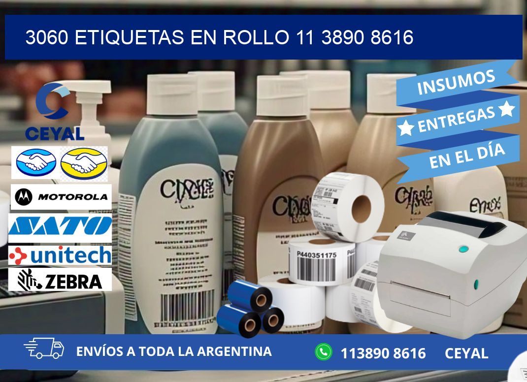 3060 ETIQUETAS EN ROLLO 11 3890 8616