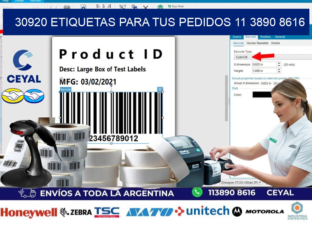 30920 ETIQUETAS PARA TUS PEDIDOS 11 3890 8616