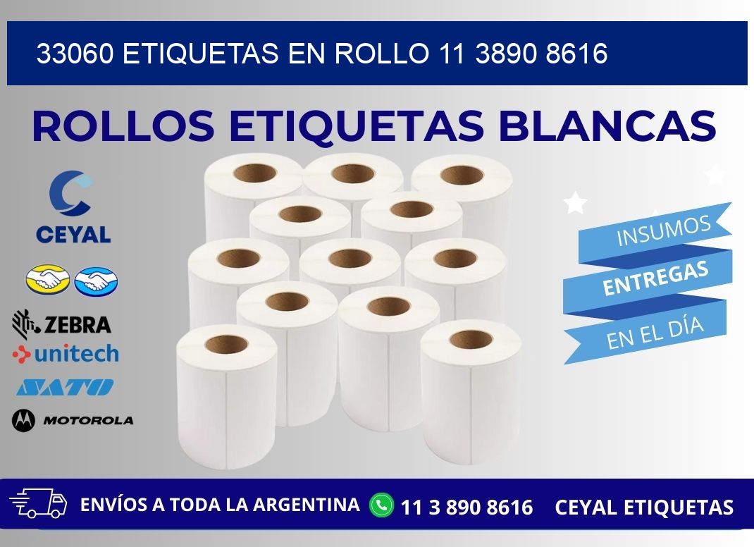 33060 ETIQUETAS EN ROLLO 11 3890 8616