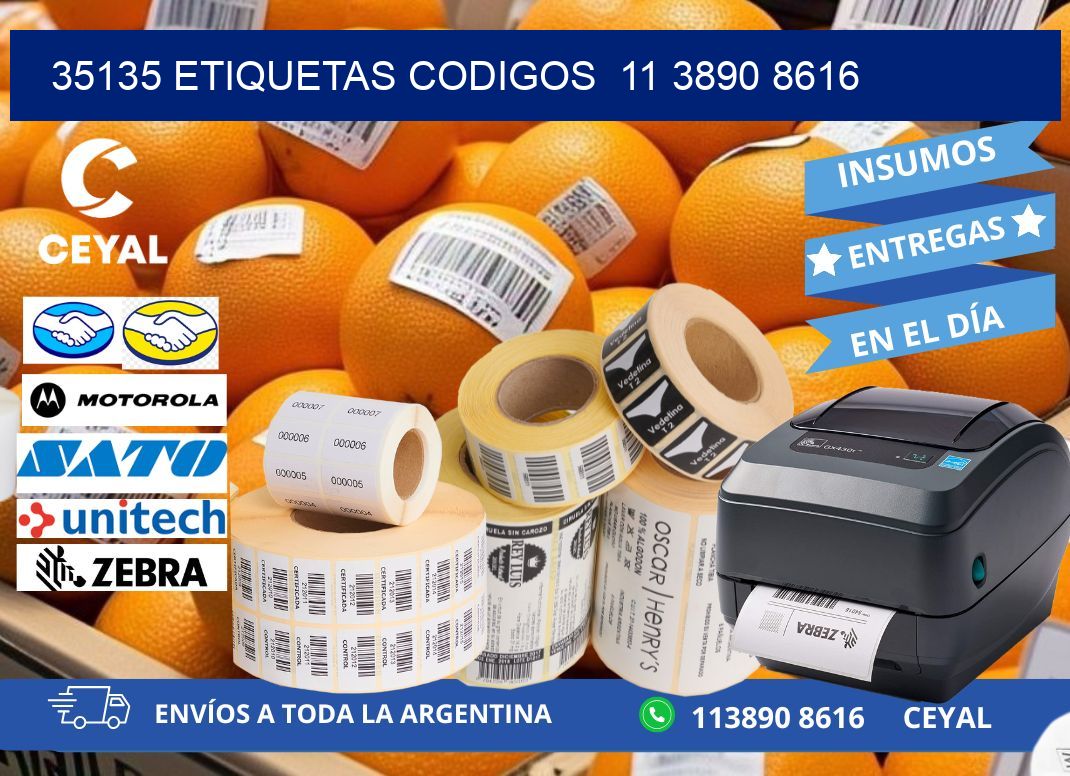 35135 ETIQUETAS CODIGOS  11 3890 8616
