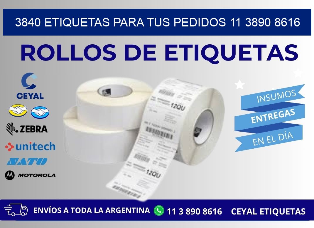 3840 ETIQUETAS PARA TUS PEDIDOS 11 3890 8616