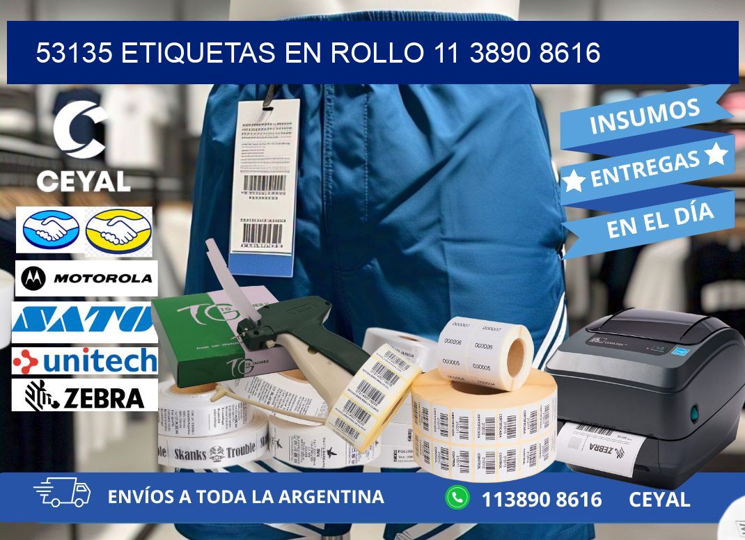 53135 ETIQUETAS EN ROLLO 11 3890 8616