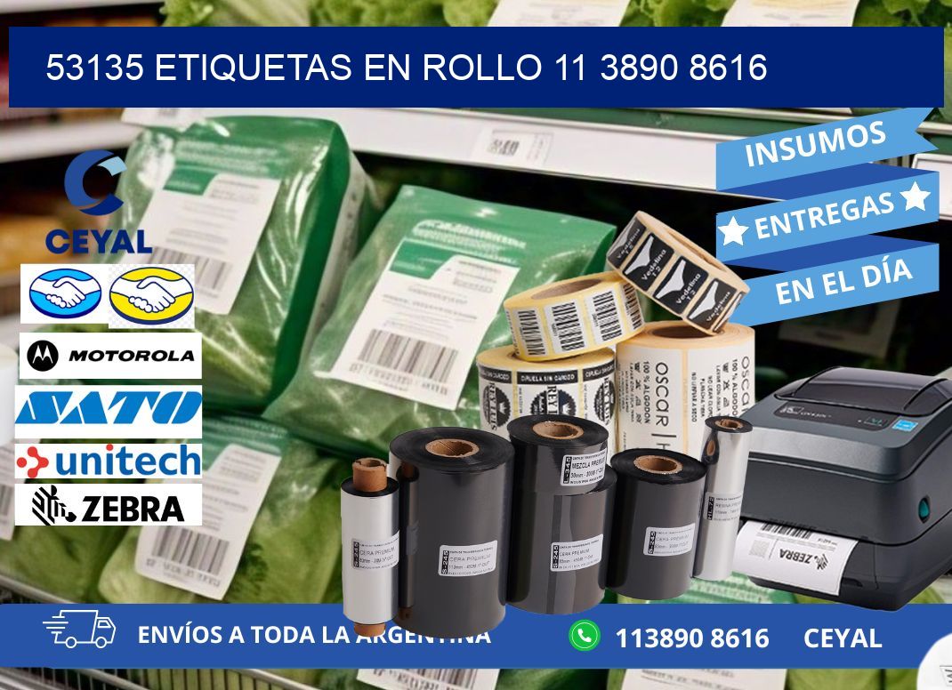 53135 ETIQUETAS EN ROLLO 11 3890 8616