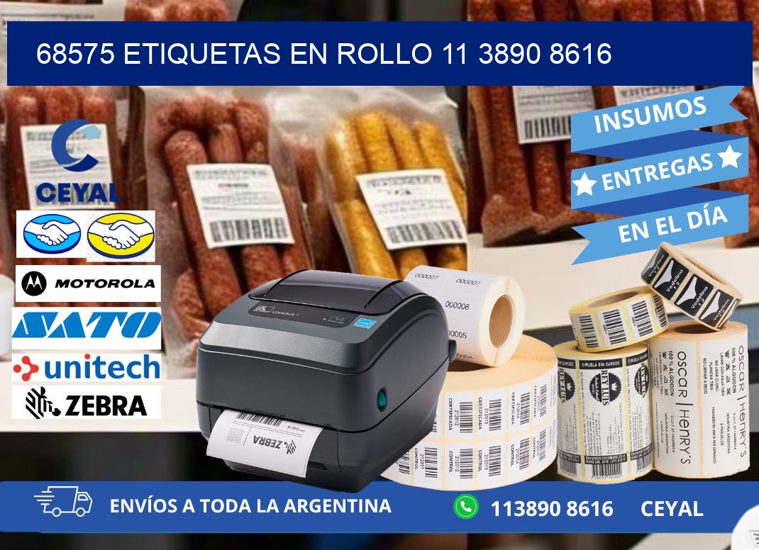 68575 ETIQUETAS EN ROLLO 11 3890 8616