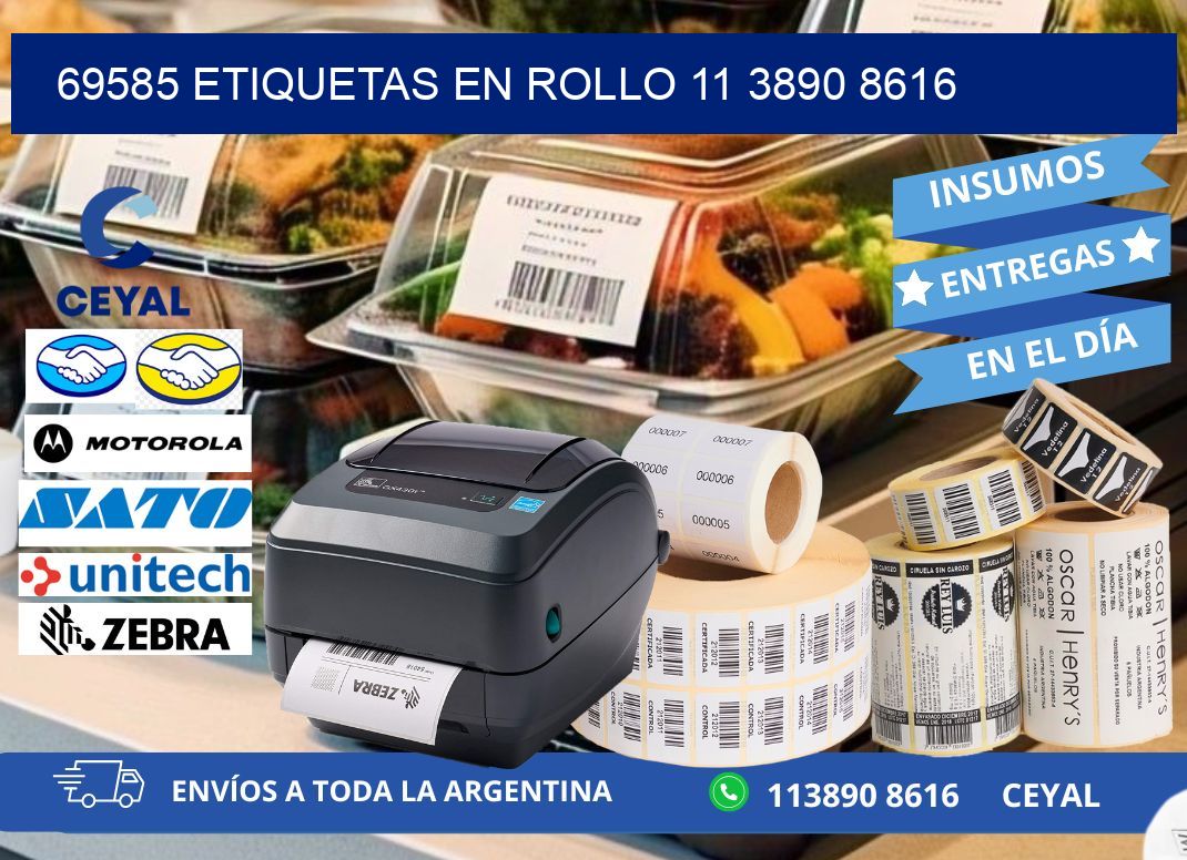 69585 ETIQUETAS EN ROLLO 11 3890 8616