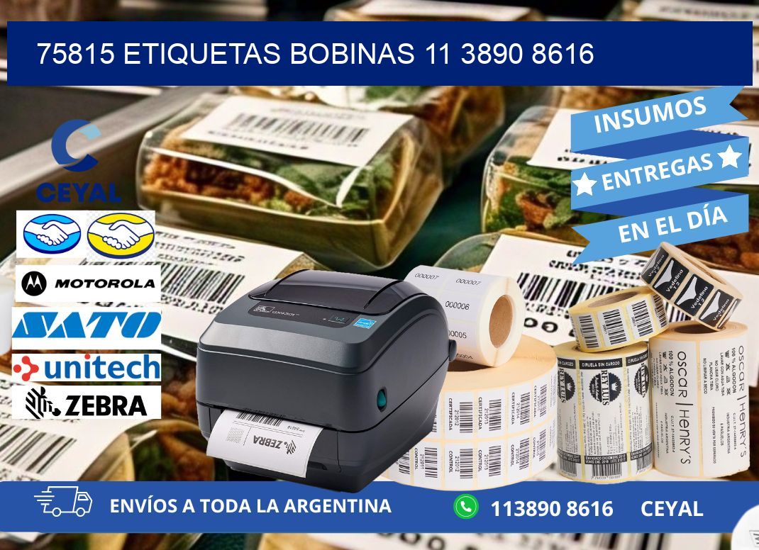 75815 ETIQUETAS BOBINAS 11 3890 8616