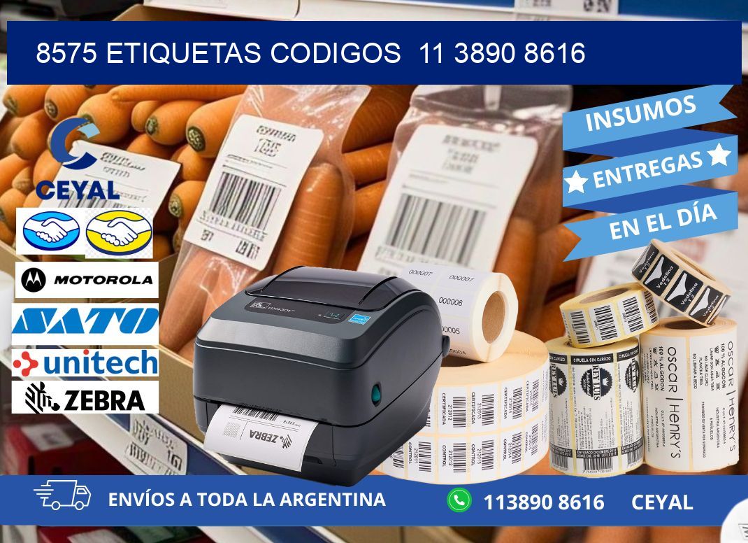 8575 ETIQUETAS CODIGOS  11 3890 8616