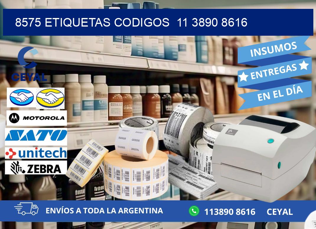8575 ETIQUETAS CODIGOS  11 3890 8616