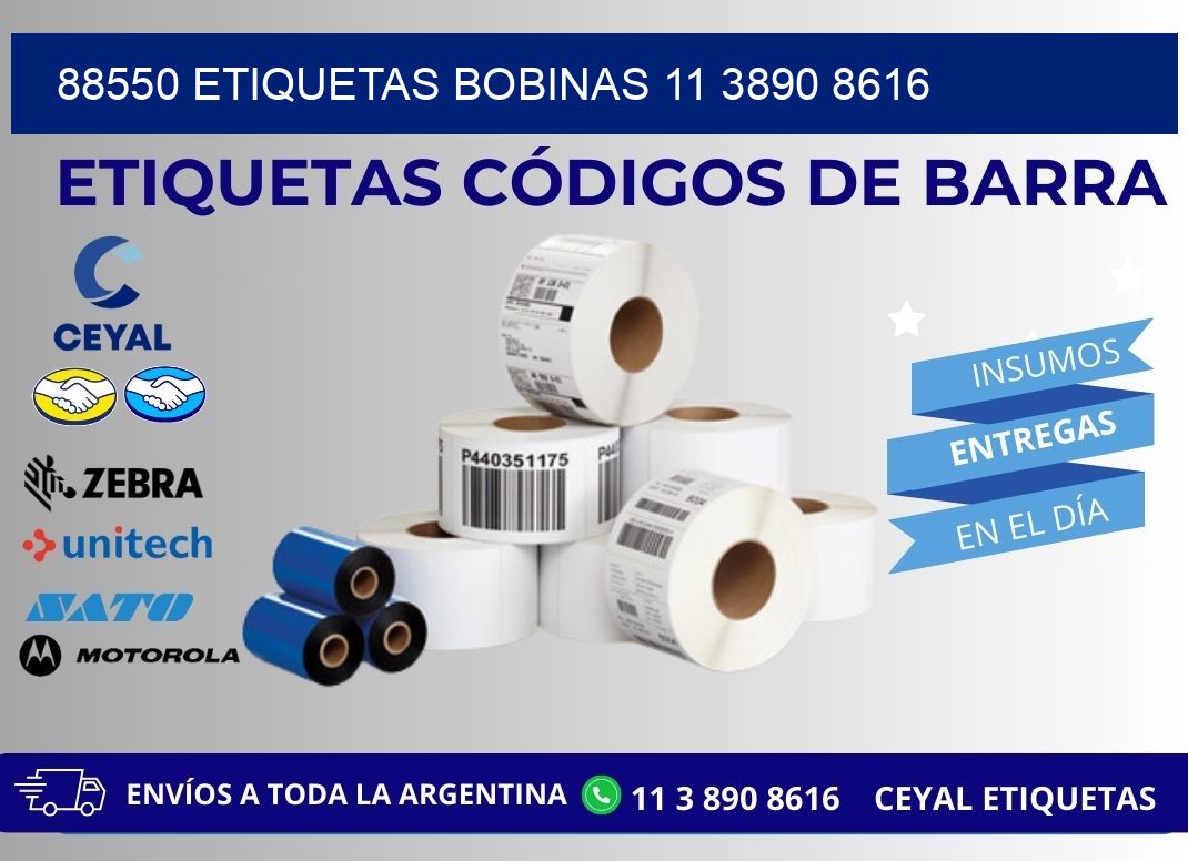 88550 ETIQUETAS BOBINAS 11 3890 8616