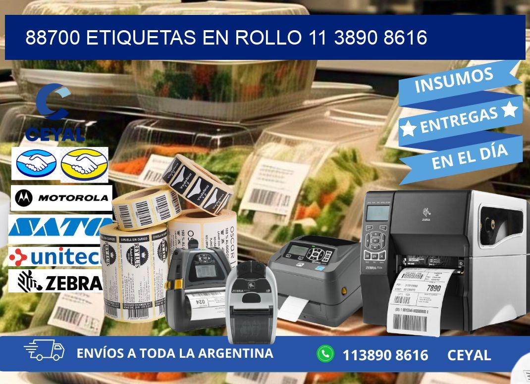 88700 ETIQUETAS EN ROLLO 11 3890 8616
