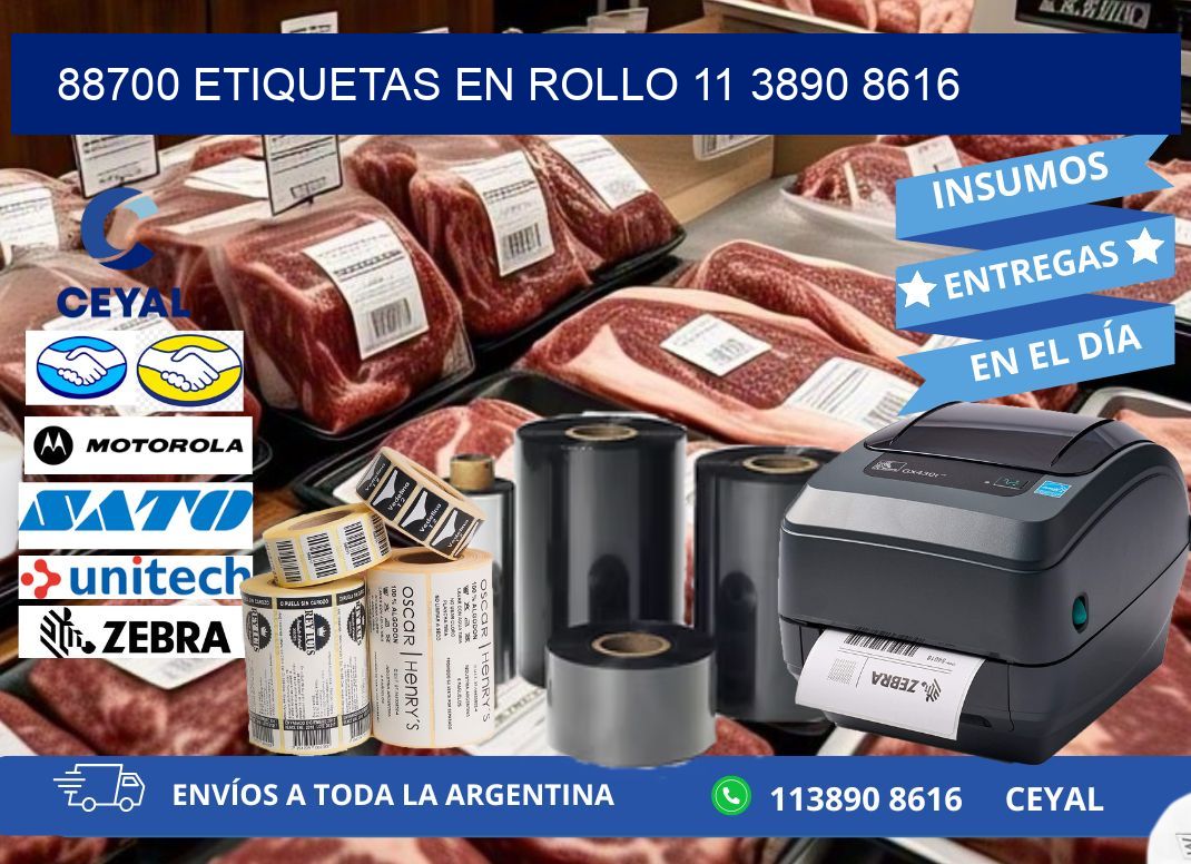 88700 ETIQUETAS EN ROLLO 11 3890 8616