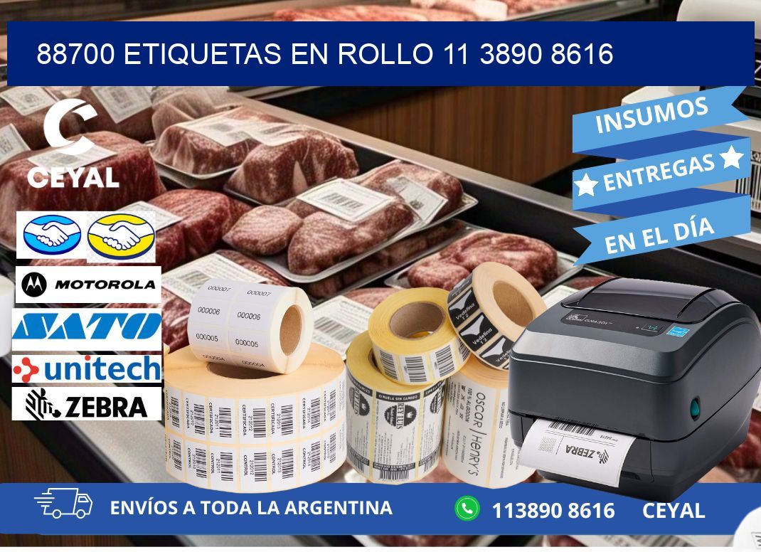 88700 ETIQUETAS EN ROLLO 11 3890 8616