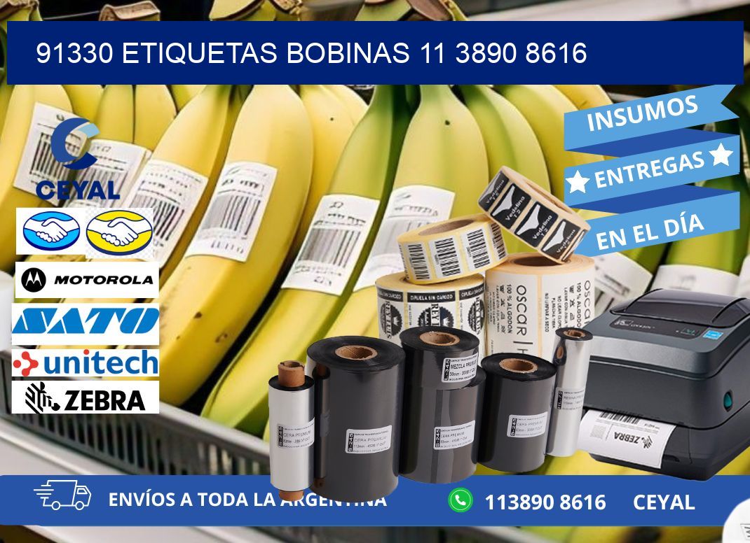 91330 ETIQUETAS BOBINAS 11 3890 8616