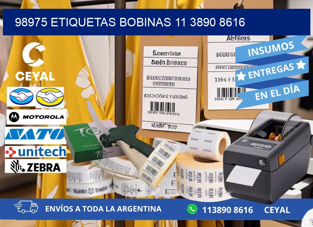 98975 ETIQUETAS BOBINAS 11 3890 8616