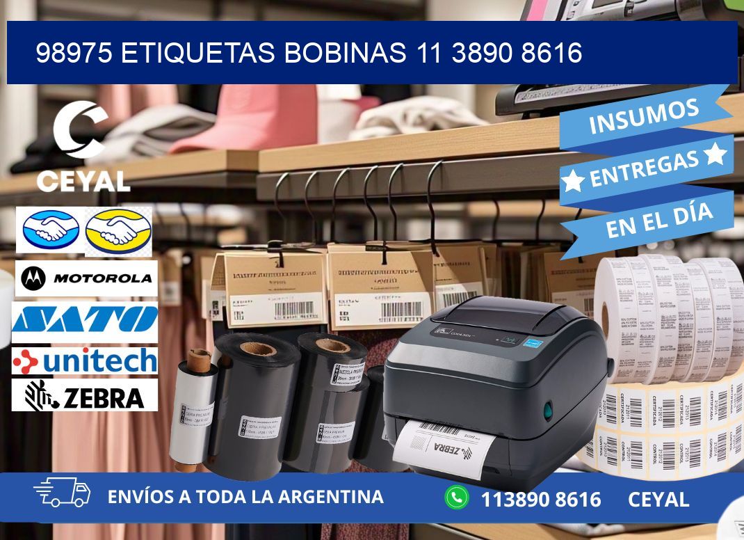 98975 ETIQUETAS BOBINAS 11 3890 8616