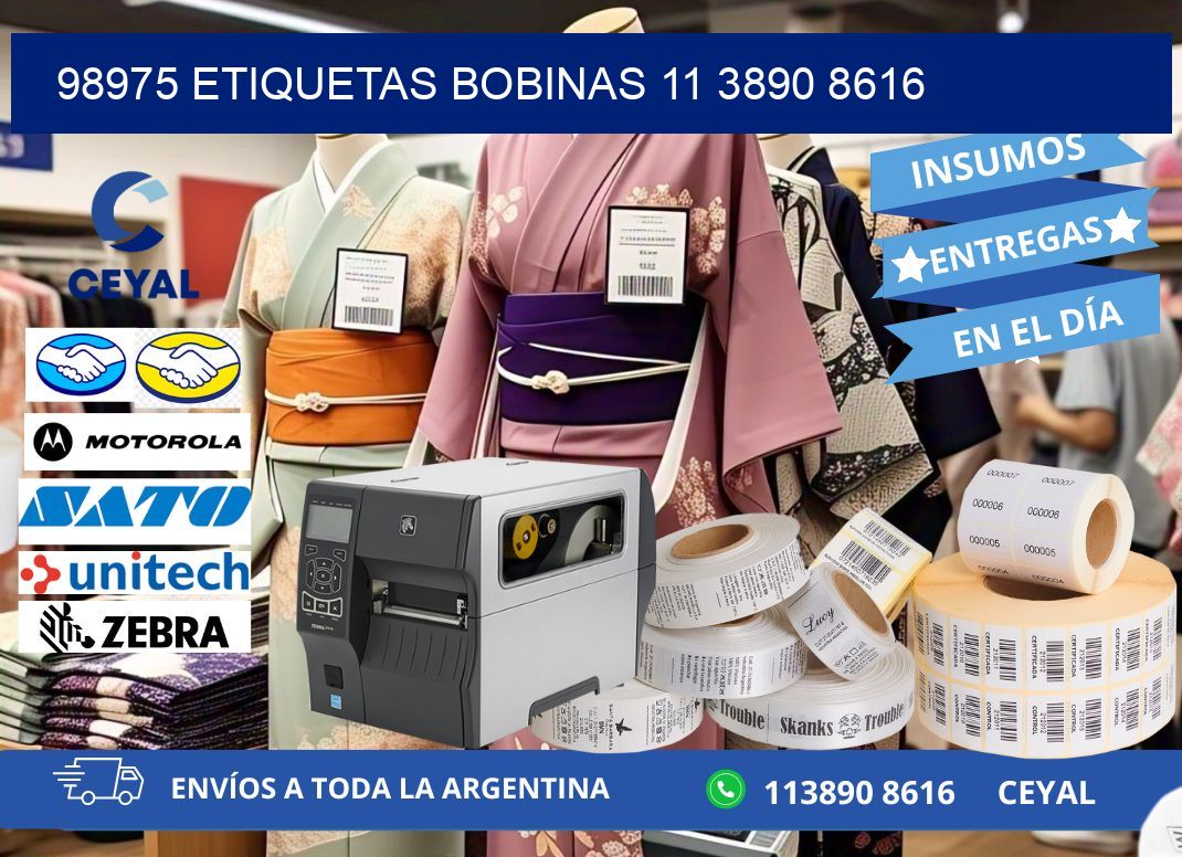 98975 ETIQUETAS BOBINAS 11 3890 8616