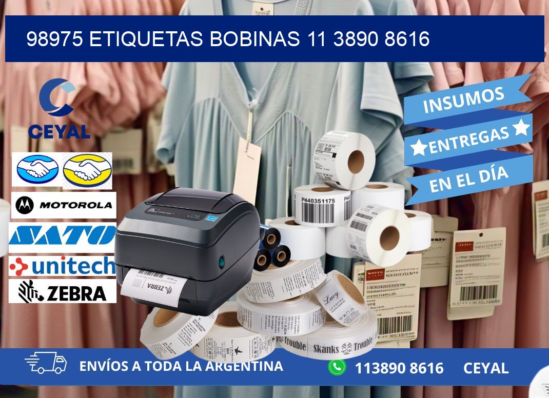 98975 ETIQUETAS BOBINAS 11 3890 8616