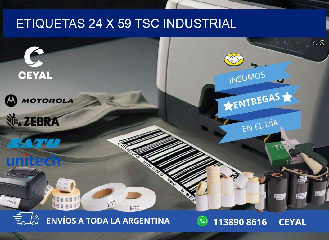 ETIQUETAS 24 x 59 TSC INDUSTRIAL