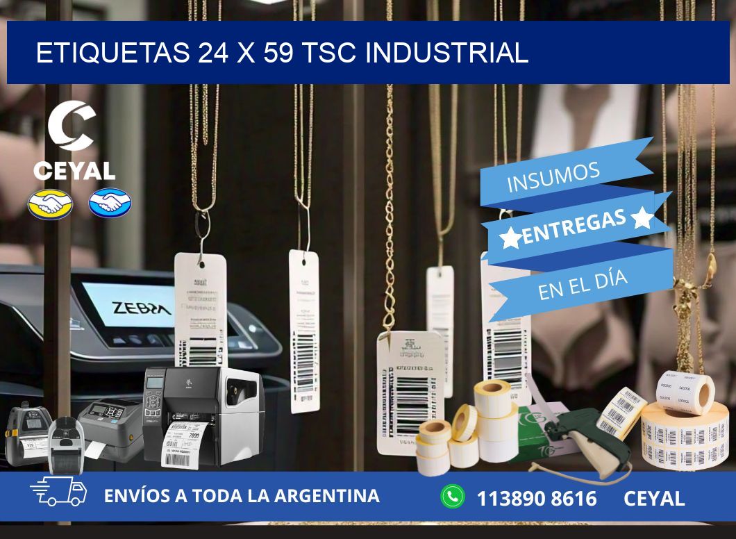 ETIQUETAS 24 x 59 TSC INDUSTRIAL