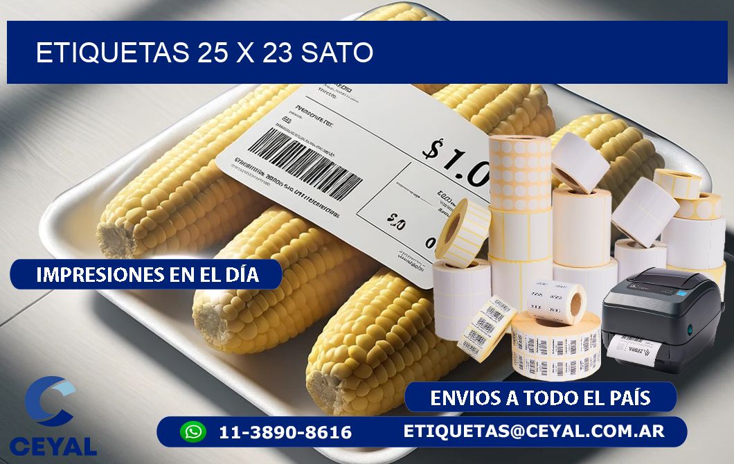 ETIQUETAS 25 x 23 SATO