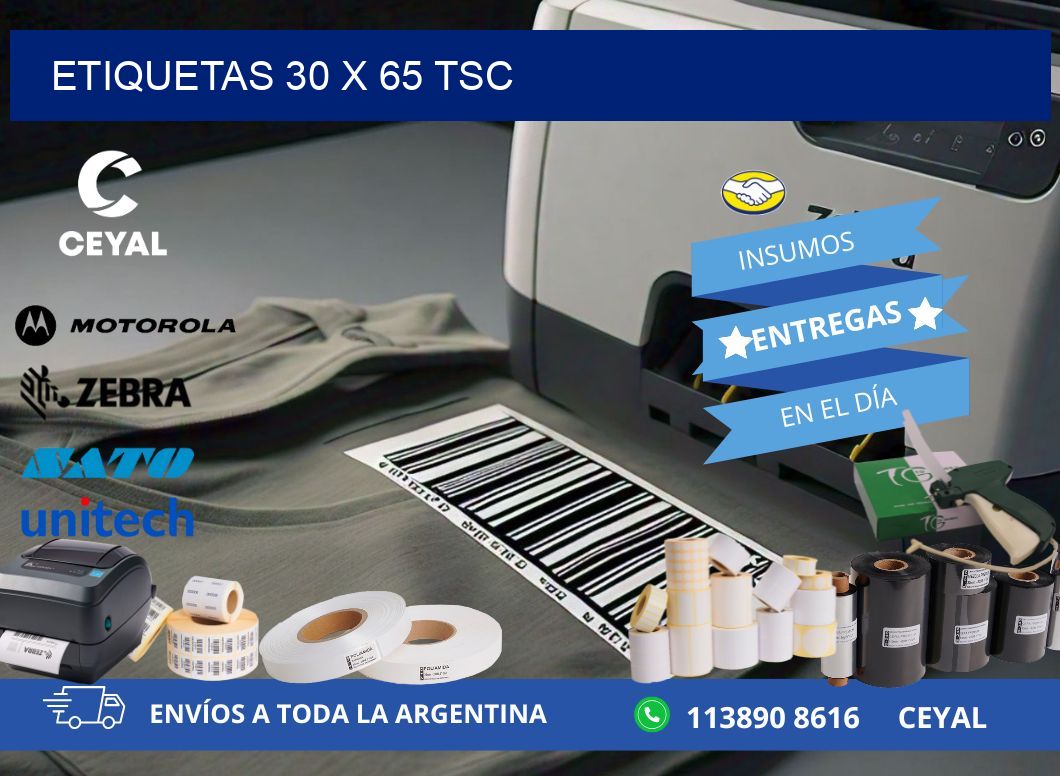 ETIQUETAS 30 x 65 TSC