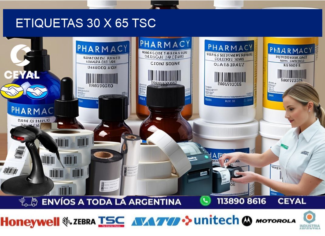 ETIQUETAS 30 x 65 TSC