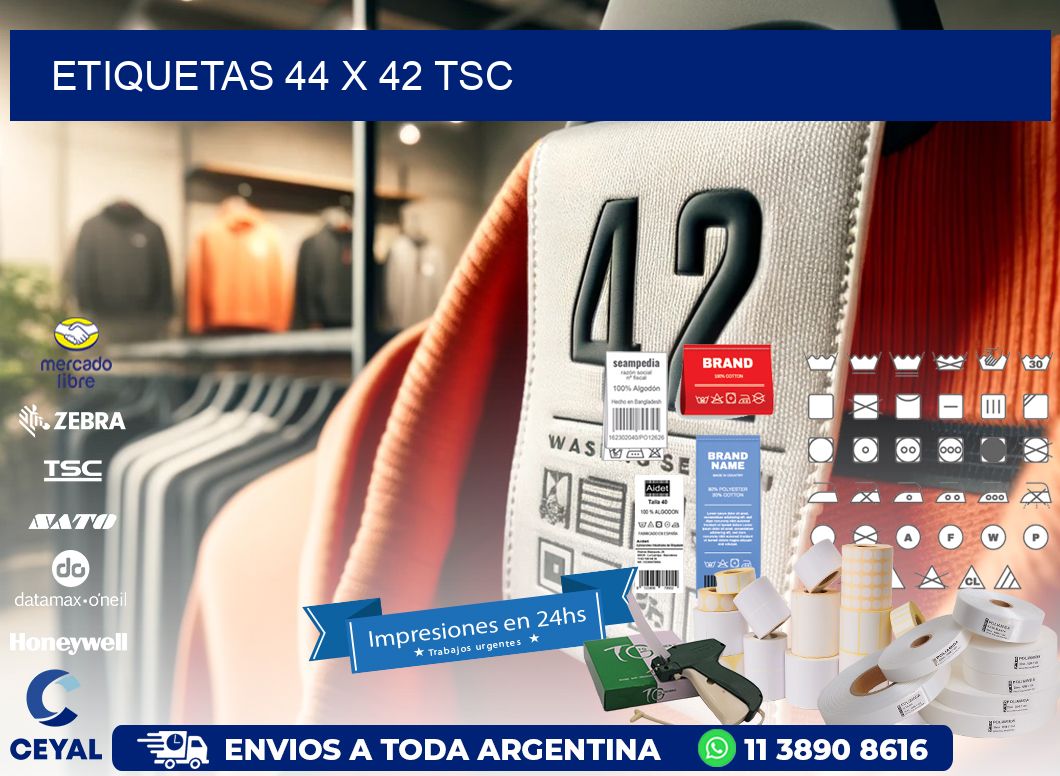 ETIQUETAS 44 x 42 TSC