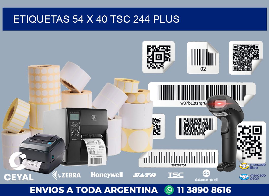 ETIQUETAS 54 x 40 TSC 244 PLUS
