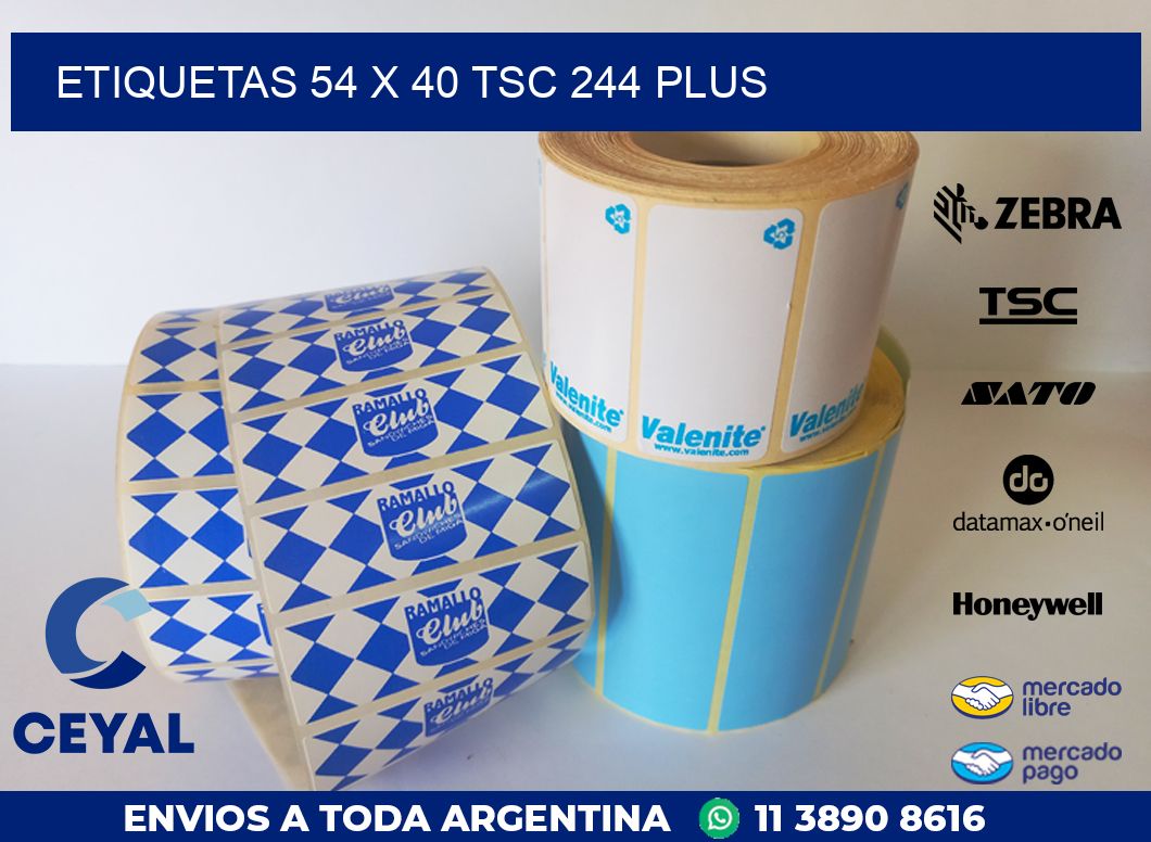 ETIQUETAS 54 x 40 TSC 244 PLUS