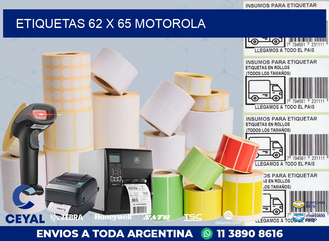 ETIQUETAS 62 x 65 MOTOROLA
