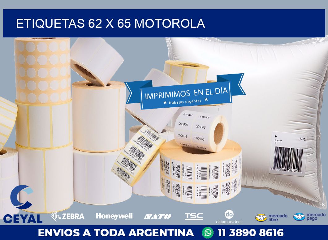 ETIQUETAS 62 x 65 MOTOROLA