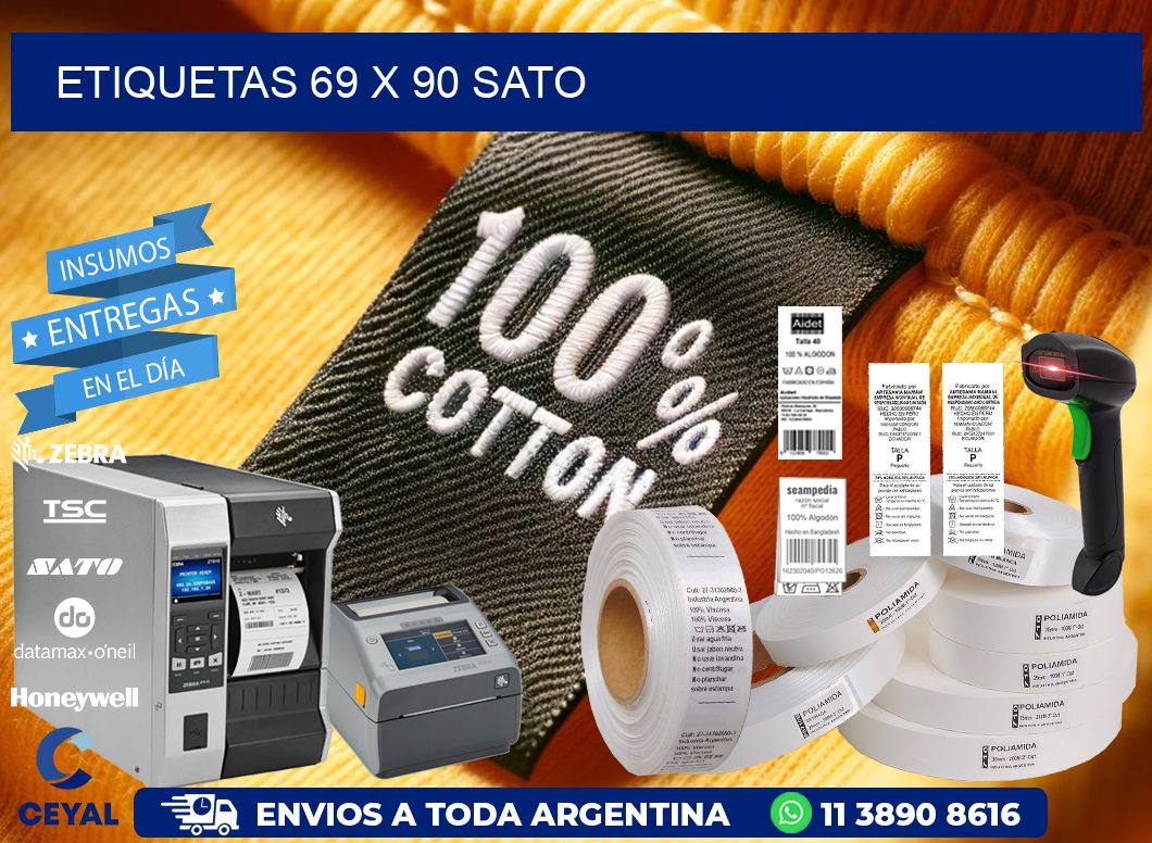 ETIQUETAS 69 x 90 SATO