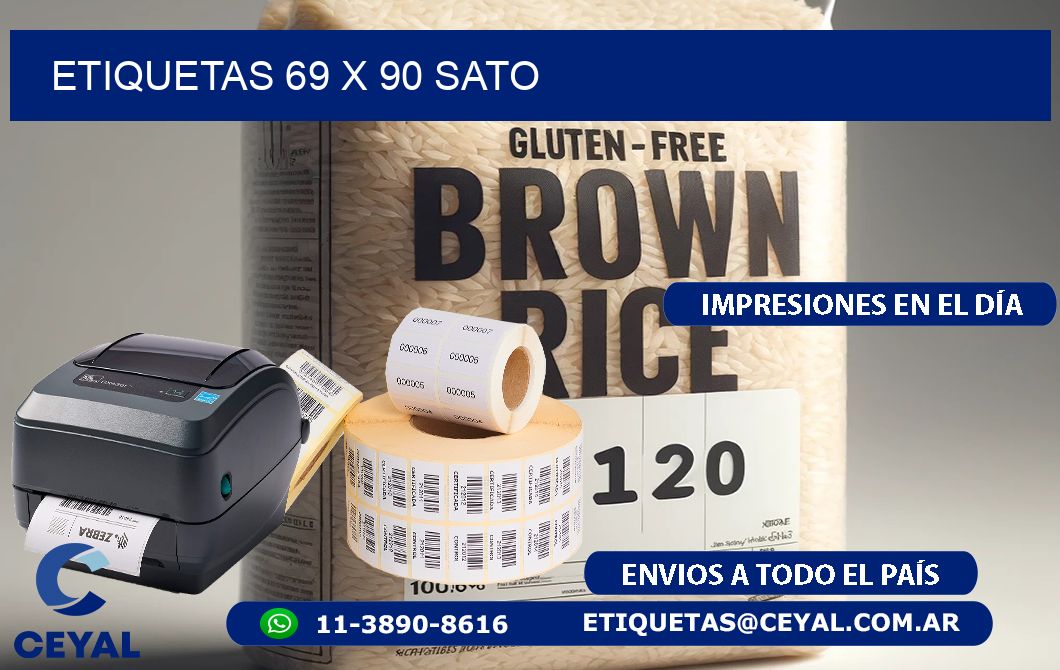 ETIQUETAS 69 x 90 SATO