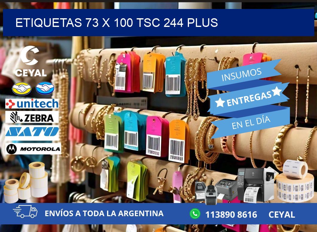 ETIQUETAS 73 x 100 TSC 244 PLUS