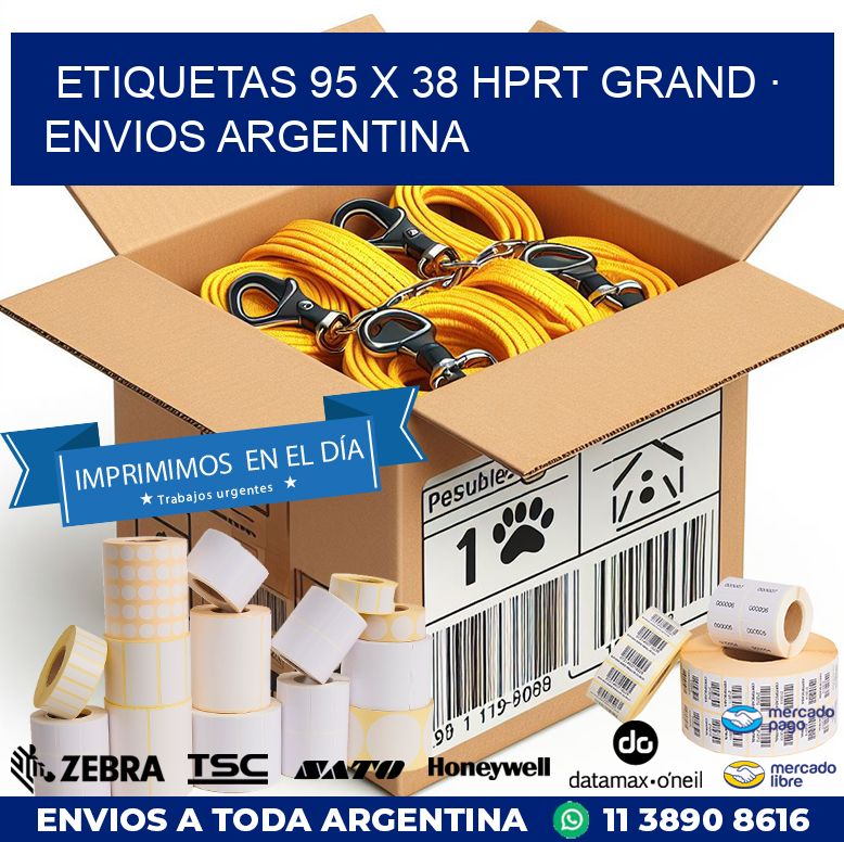 ETIQUETAS 95 x 38 HPRT GRAND · ENVIOS ARGENTINA