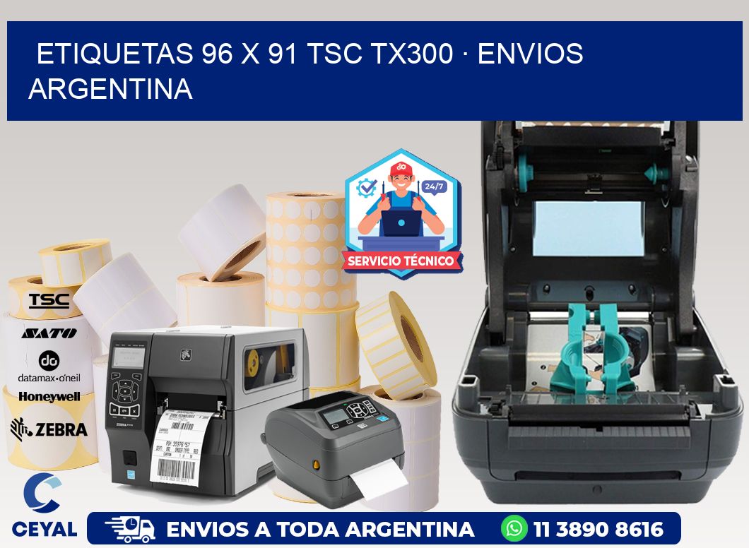 ETIQUETAS 96 x 91 TSC TX300 · ENVIOS ARGENTINA