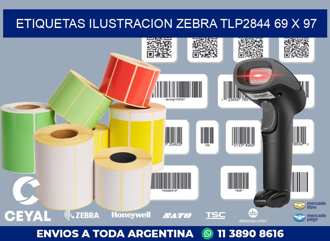 ETIQUETAS ILUSTRACION ZEBRA TLP2844 69 x 97