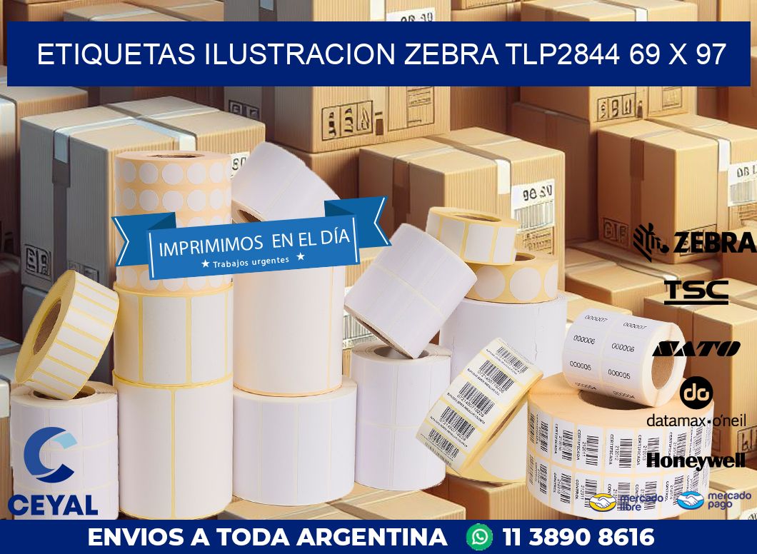 ETIQUETAS ILUSTRACION ZEBRA TLP2844 69 x 97