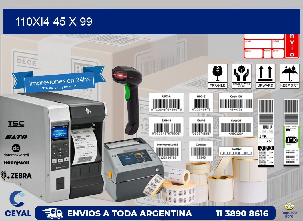 110Xi4 45 x 99