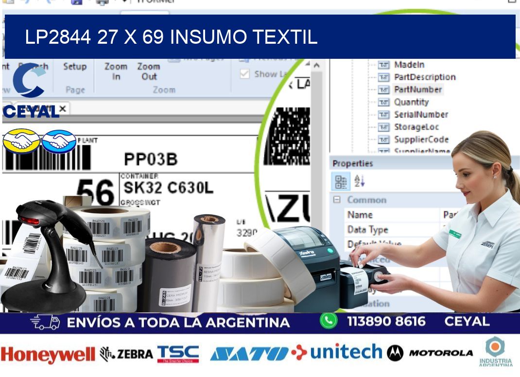 LP2844 27 x 69 INSUMO TEXTIL