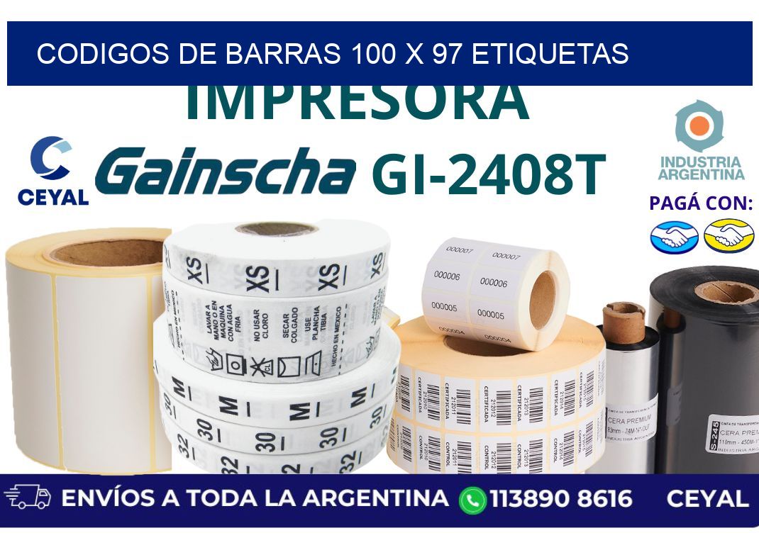 codigos de barras 100 x 97 etiquetas