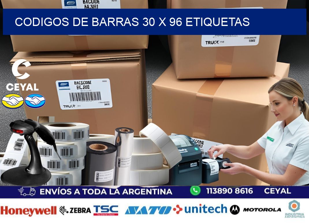 codigos de barras 30 x 96 etiquetas