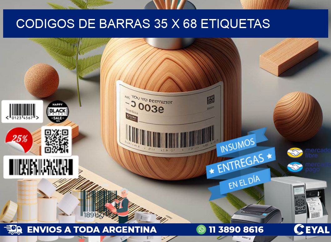 codigos de barras 35 x 68 etiquetas