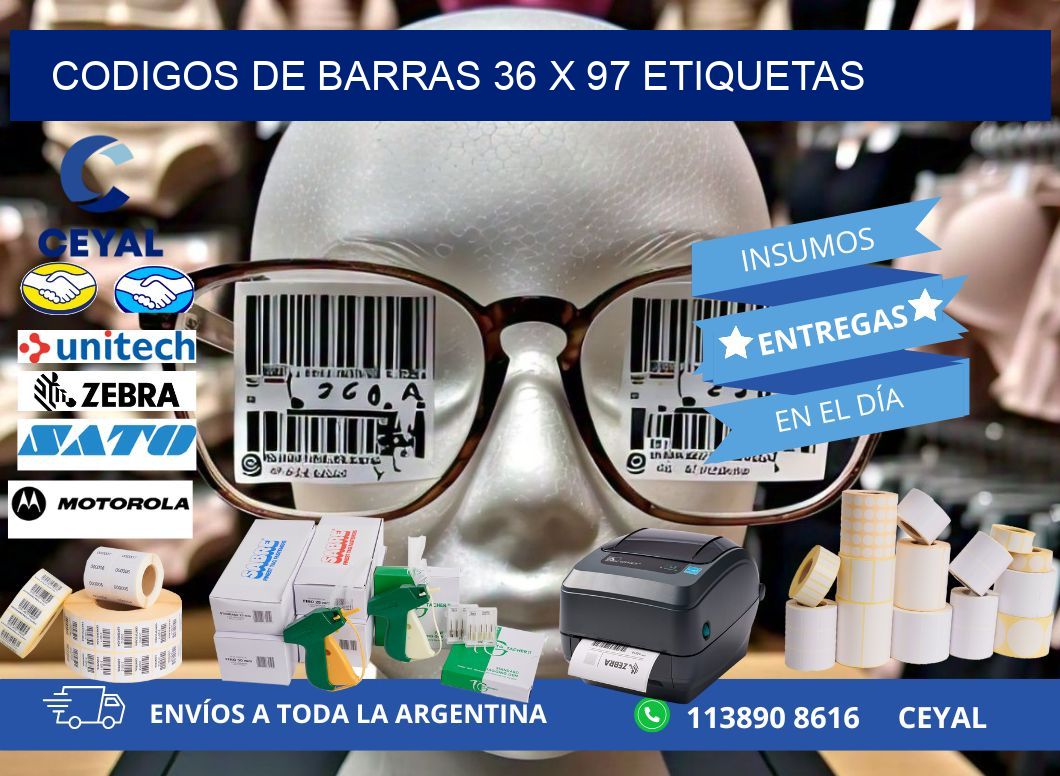 codigos de barras 36 x 97 etiquetas