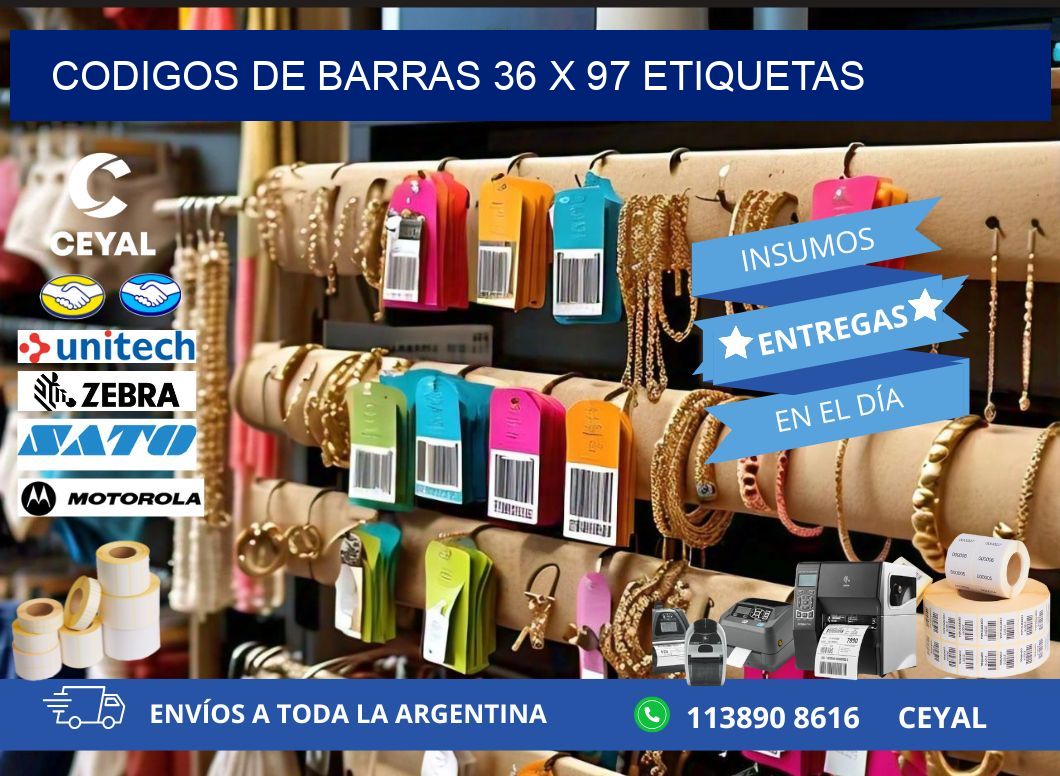 codigos de barras 36 x 97 etiquetas