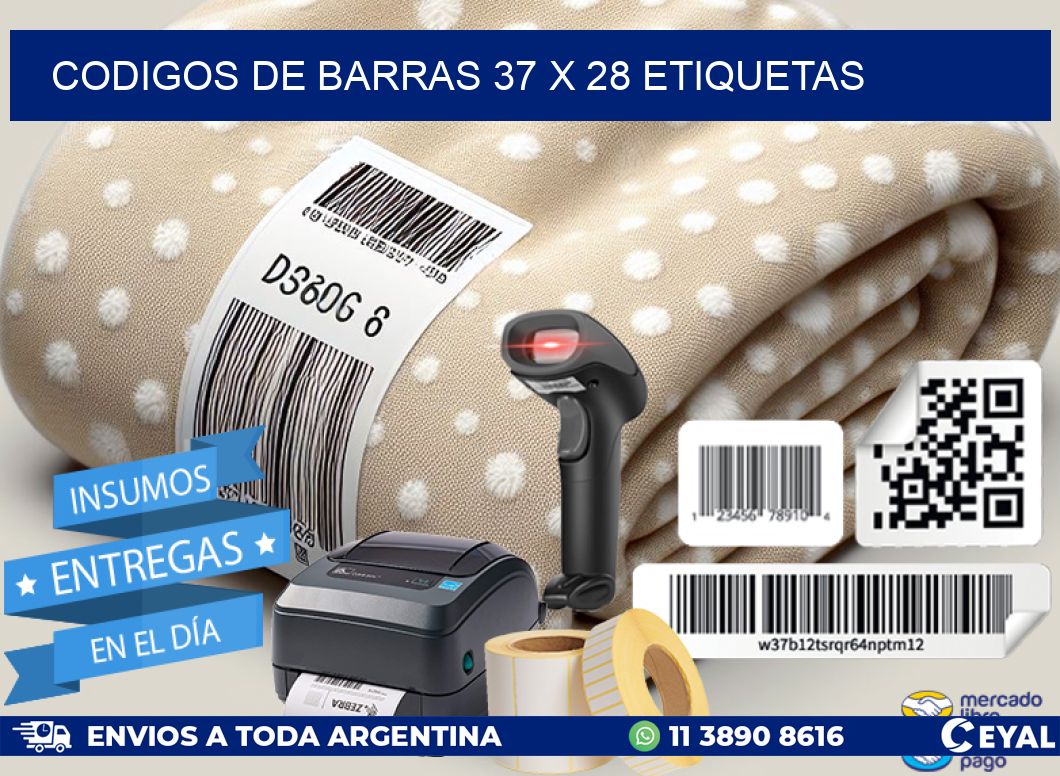 codigos de barras 37 x 28 etiquetas