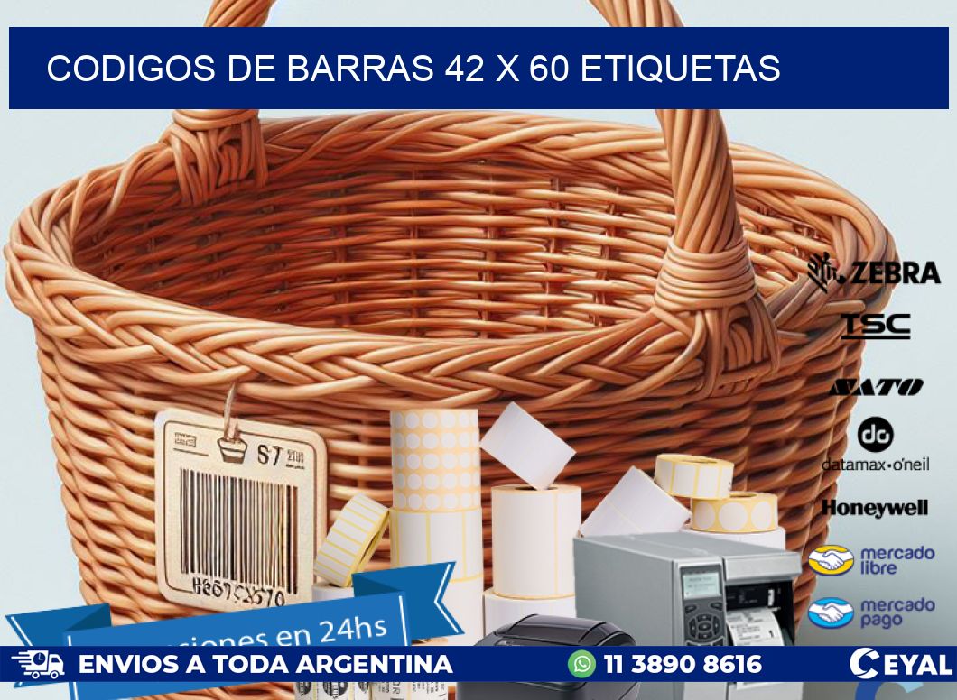 codigos de barras 42 x 60 etiquetas