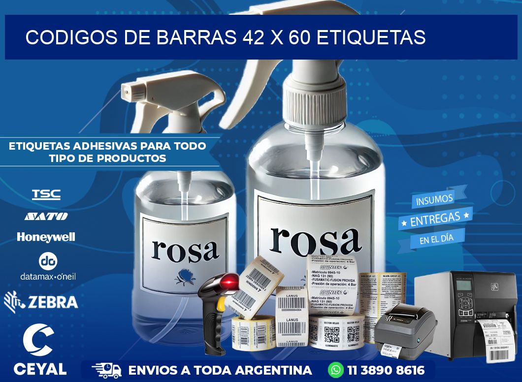 codigos de barras 42 x 60 etiquetas