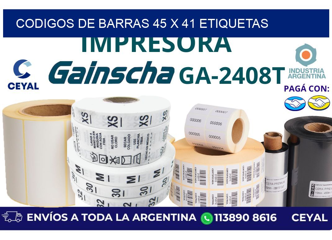 codigos de barras 45 x 41 etiquetas